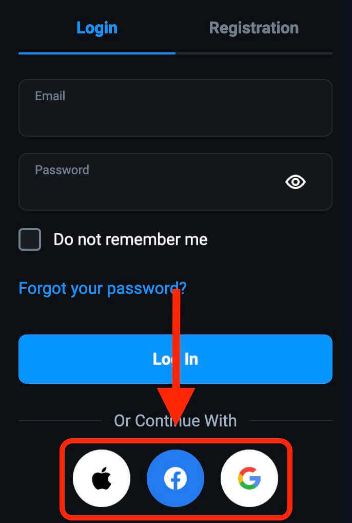 Olymptrade にログインして取引を開始する方法 Olymptrade にログインして取引を開始する方法